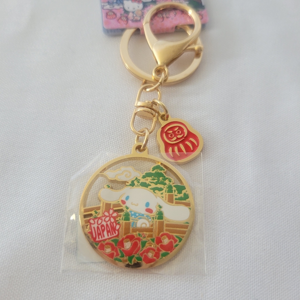 Sanrio Cinnamoroll Sakura Japan Cast Key Ring Keychain Bag Charm Kawaii